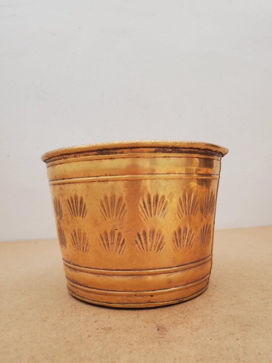 Other - Vintage 1980s brass Planter, Plant Holder, Succulent Pot, brass Plant Pot, brass